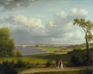 Uitzicht ten noorden van kasteel Kronborg